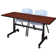 Kobe Flip-Top Training Nesting Table, 2 M Stack Chairs
