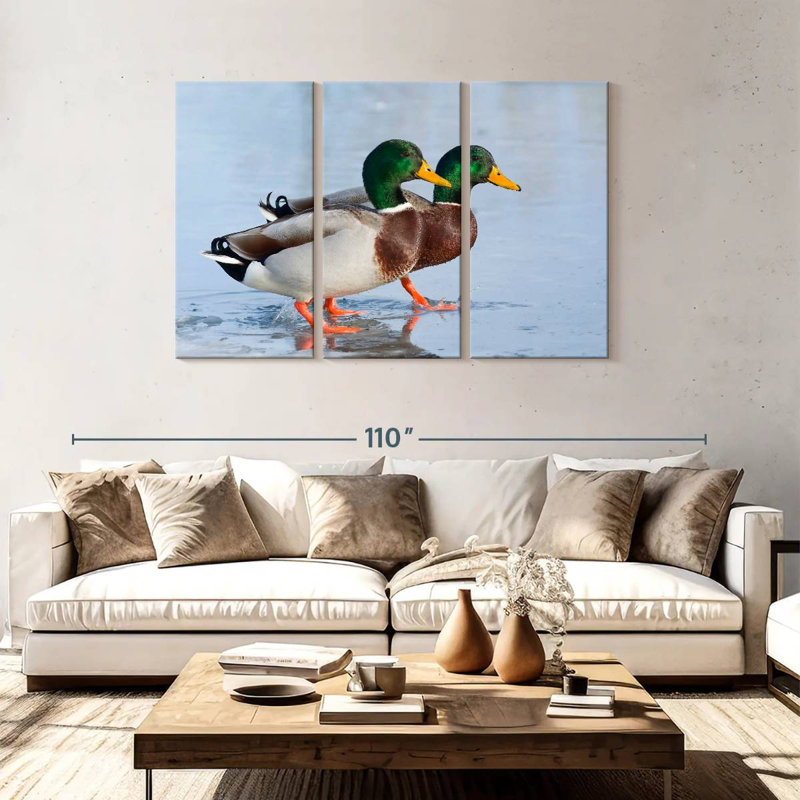 Brampt Mallard Duck Duo, 48" H x 74" W