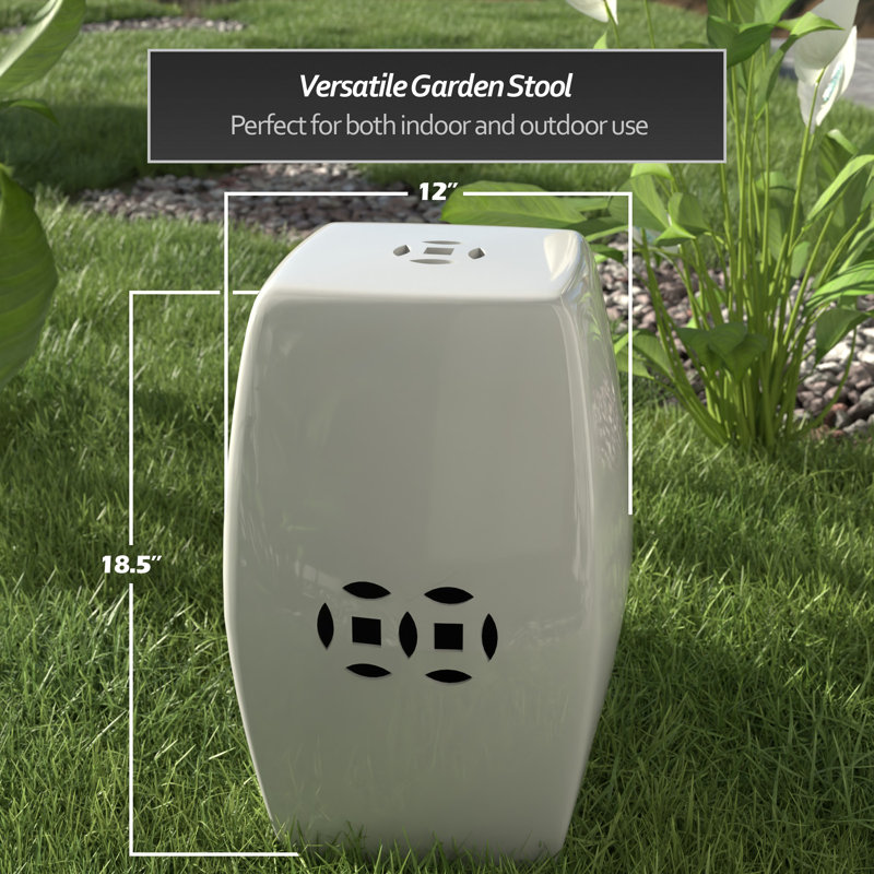 Rangou Ceramic Accent Stool