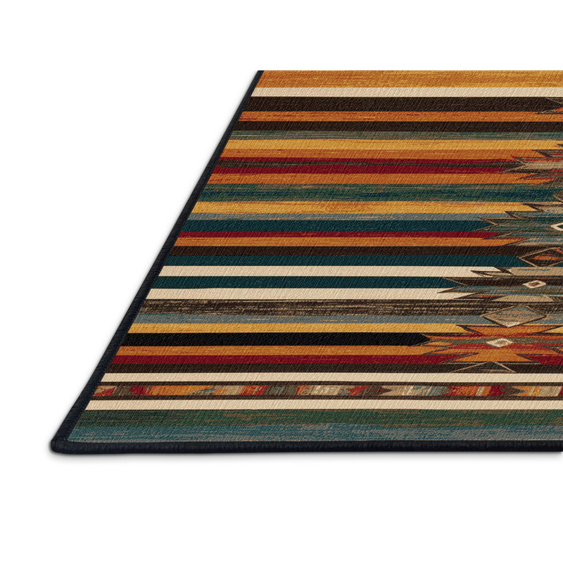  Tapis lavable peint style désert du sud-ouest, Tapis de couloir 2 pi x 4 pi