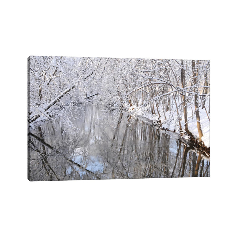 Winter River 1 Piece Wrapped Canvas Wall Art, 30.48cm H x 45.72cm W x 1.91cm D