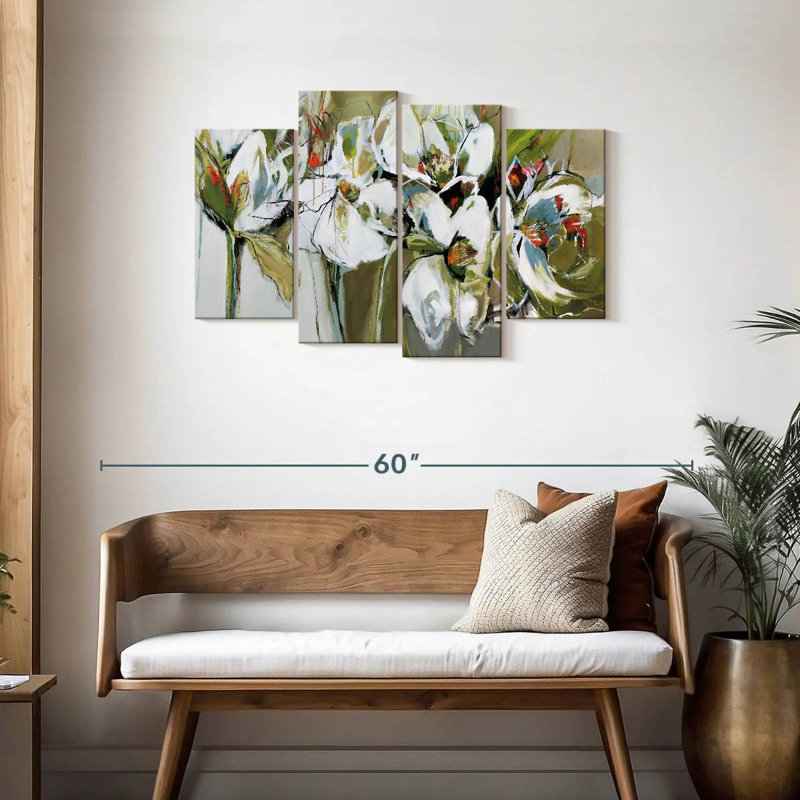 Avery Abstract Spring Blooms, 27" H x 43" W