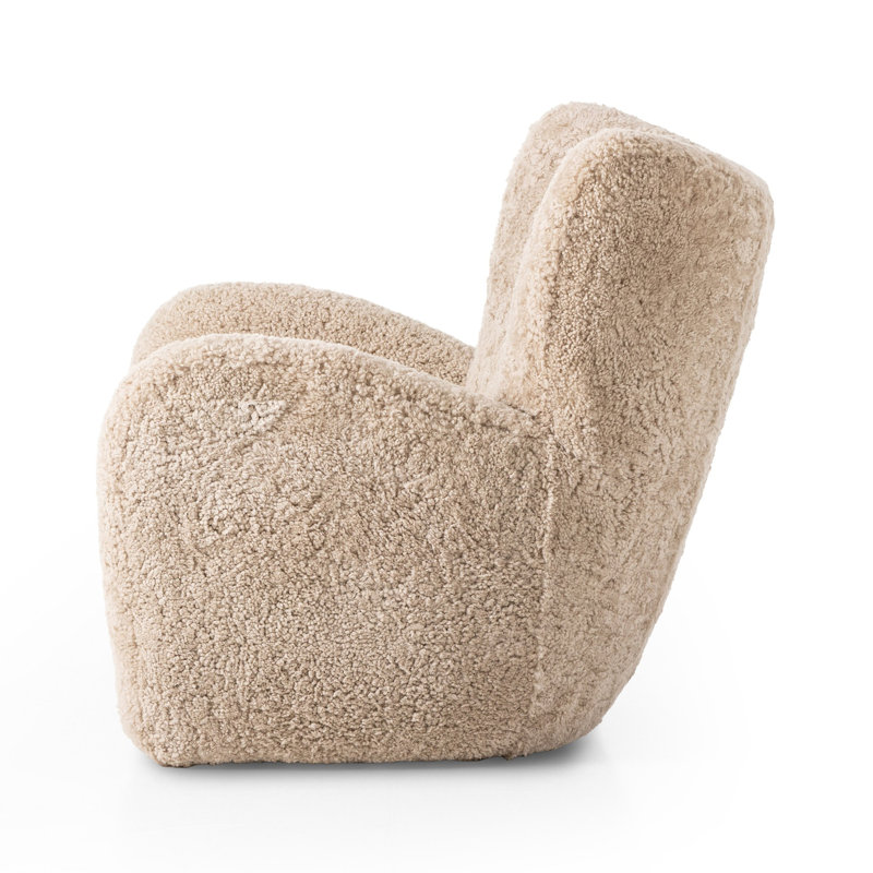 Amelie Chair-Beige Shearling, Beige Shearling