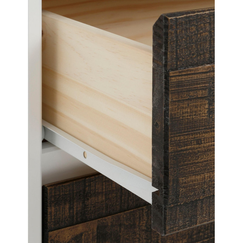 Serci 165cm Sideboard, White Brown
