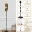  Lampe sur pied 68,5 "à fixation sur pied style antique botanique en métal à intensité variable avec abat-jour en lin