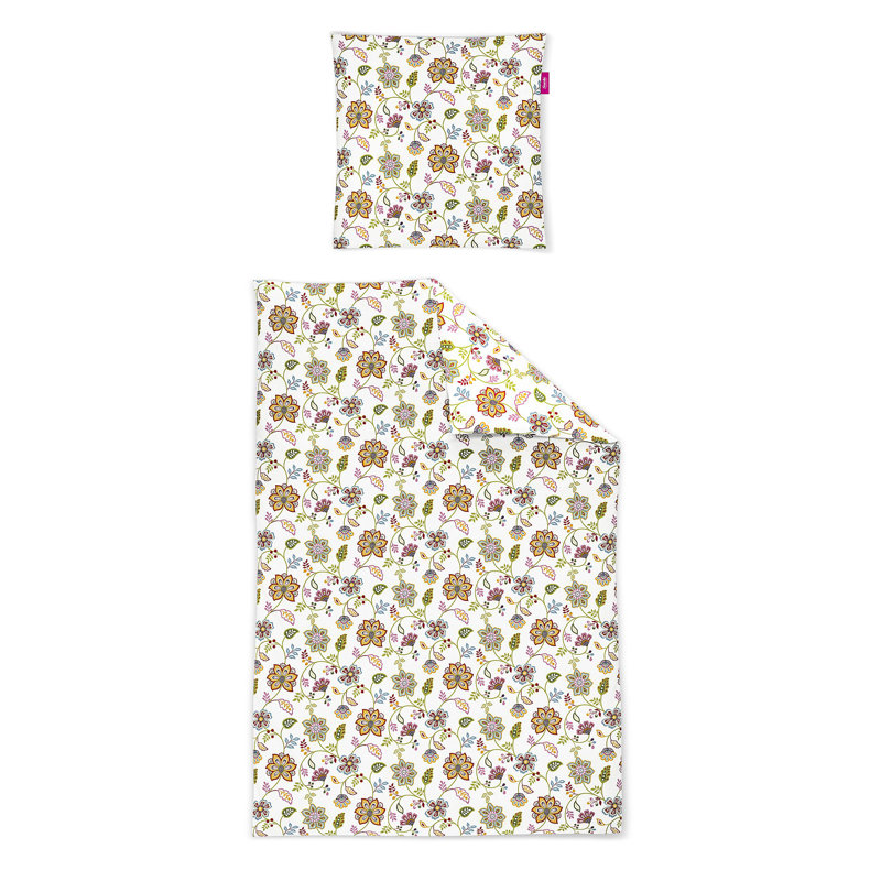 Torneo Seersucker Duvet Cover Set, Single Duvet Cover + 1 Pillowcase (80 x 80cm), Mako sateen