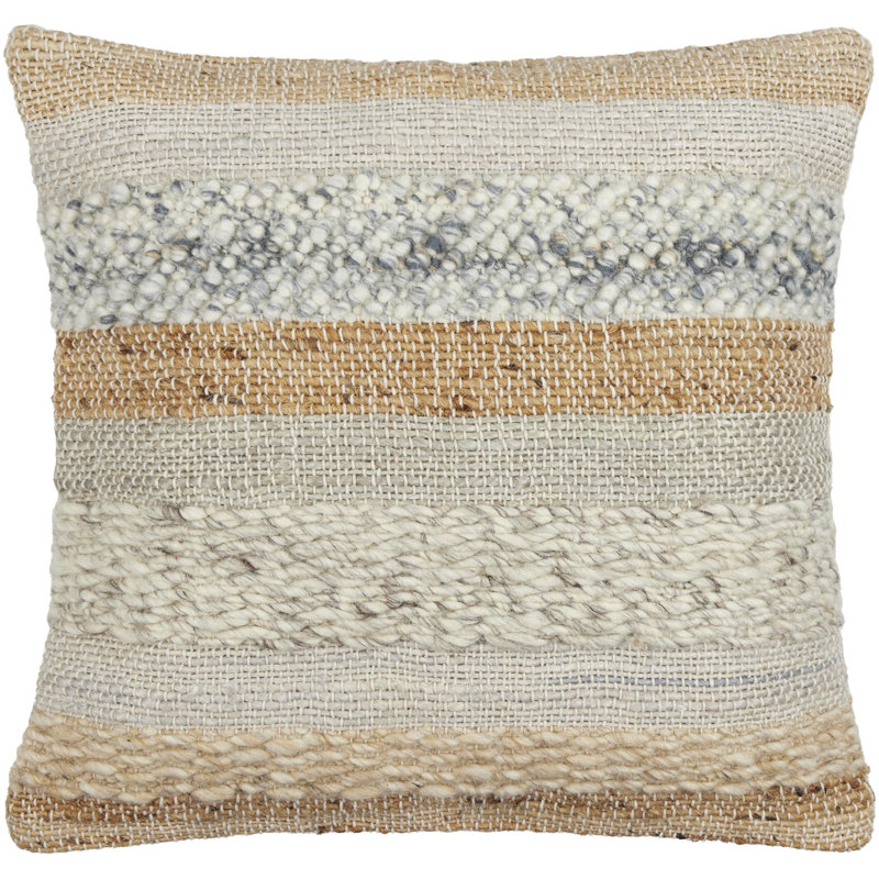 Boundary Throw Pillow, 22" x 22", Down