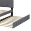 Lit plateforme tapissier avec lit gigogne-681939558