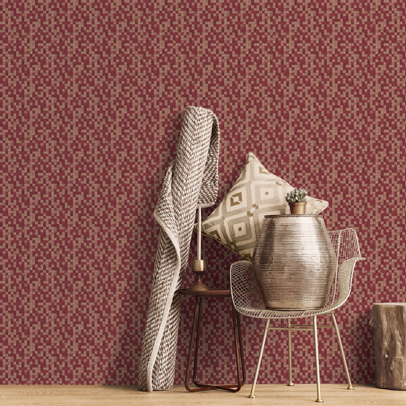 10m x 53cm Matte Wallpaper Roll, Red