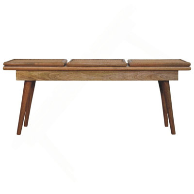 Banc triple en chêne