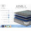 Matelas simple très long de 13 po avec mousse moyenne et système de 700 ressorts ensachés individuellement, offrant une réactivité équilibrée, une mousse à double technologie de refroidissement gris et bleu XL