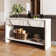 55.12" Wood Distressed Pattern Console Table Sofa Table With Two Drawers And Bottom Shelf Easy Assembly