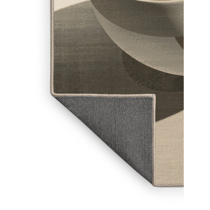 Tapis beige moelleux moelleux et moelleux en matcha, 7 x 9