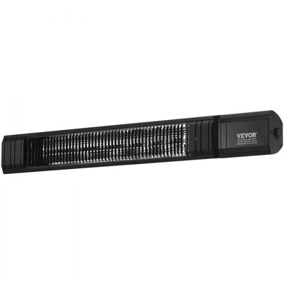 Infrared Heater, 1500W Remote Control Electric Space Infrared Heater, Carbon Infrared Outdoor Heater with 9 Speeds & 24h Timer, for Porch,Patio,Dining Room,Studio,Backyard,Garage, Wall Mount