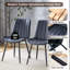 Ensemble de 4 chaises de salle à manger à assise allongée en polyuréthane Smooth Line-1089611620