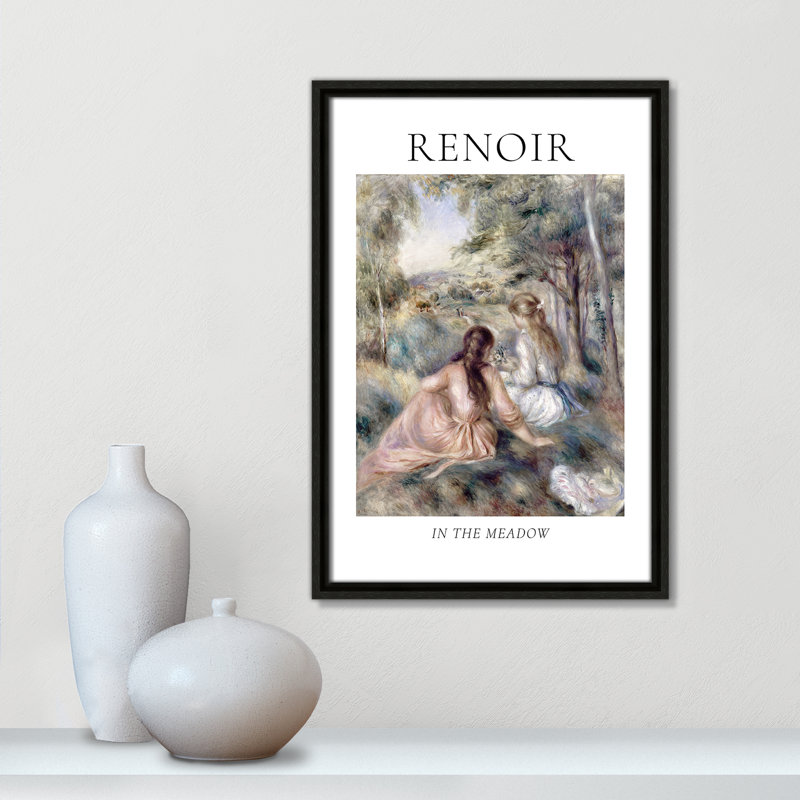 Collection «Old the prairie» par Auguste Renoir, Cadre flottant espresso, Non, H 19,5 po x l 13,5 po x P 2 po