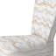 Chaise d'appoint abstraite - Chaise d'appoint brune neutre à vagues-968053730