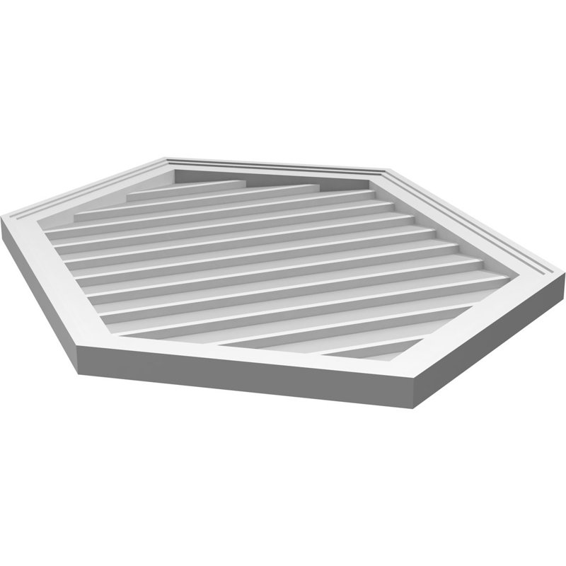Ventilé vertical à pignon vertical en uréthane 8/12, H 38 po x l 26 po x P 1,5 po
