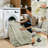 Distressed Modern Abstract Machine Washable Area Rug in Sage Green for Living Room or Bedroom-1860531480-1853578977