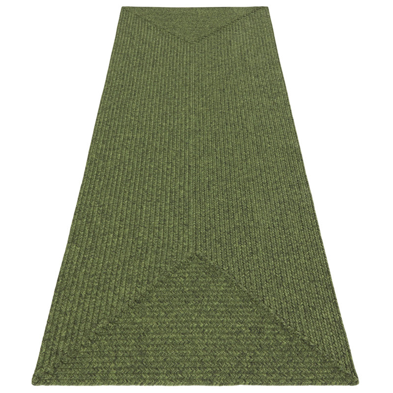  Machine Woven Green Indoor/Outdoor Rug, Rectangle  200 x 290cm