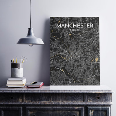 " Manchester United Kingdom City Map "