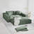 Modern Upholstered Boneless Sectional Sofa Couch Set,Modular 132" L Shaped Sectional Living Room Sofa Set With 6 Pillows,Free Combination Sofa Couch for Living Room,Bedroom-1965885152