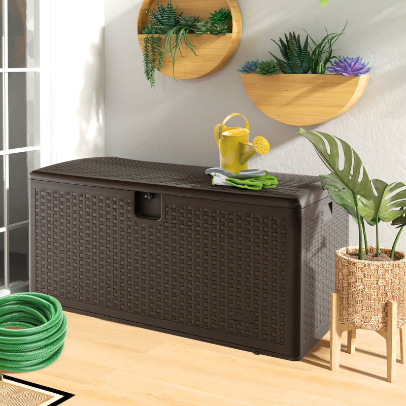 Boîte de rangement verrouillable 120 gallons Topbuy