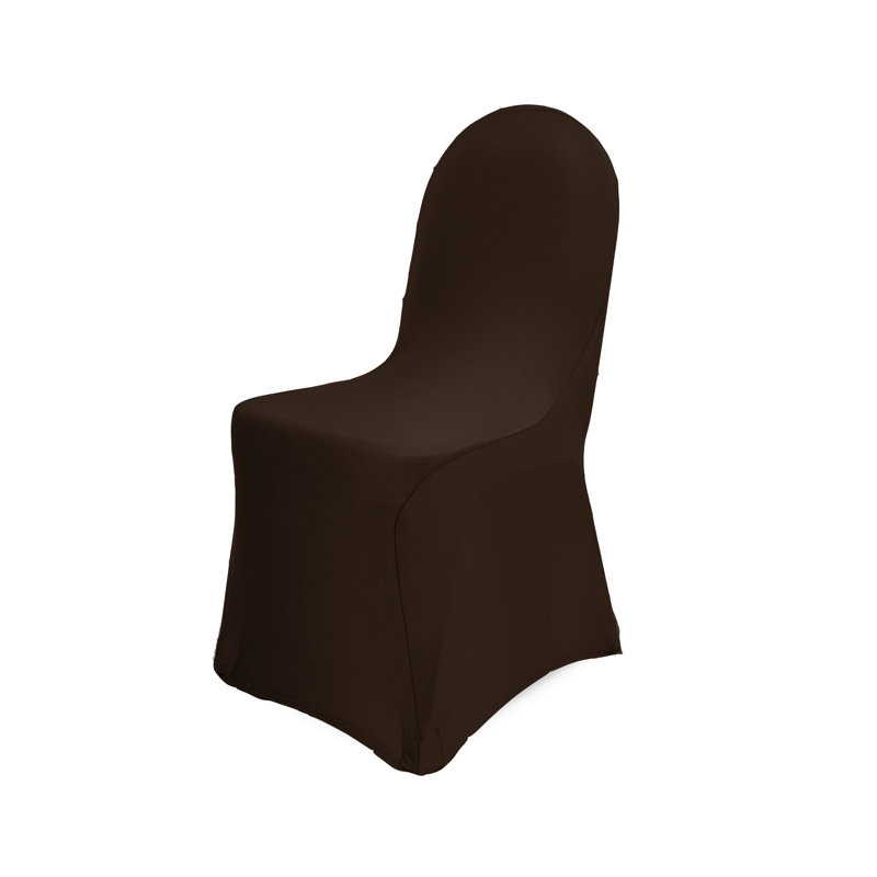 Housse pour chaise de salle à manger, Mélange de polyester chocolat