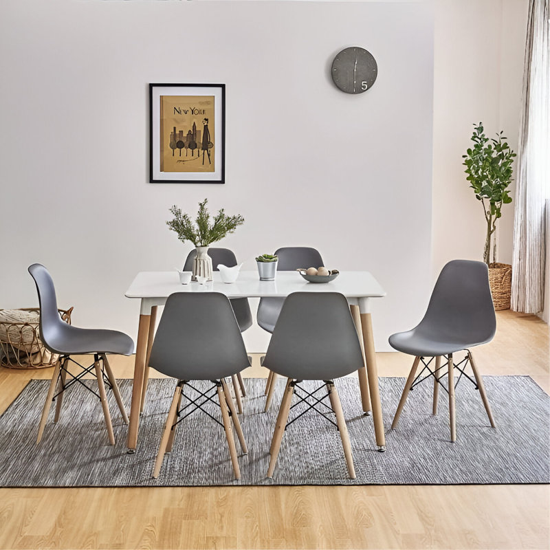 17.5'' H Side Chair, Dark Gray