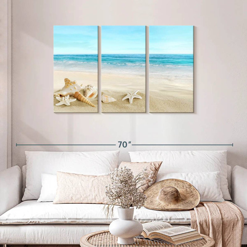 Aletra Beach Seashells, 28" H x 45" W