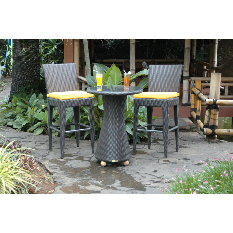Round Outdoor Bar Table , 28'' in. W 28'' in. D