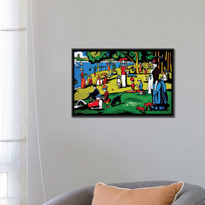 « a dimanche après-midi sur l’îlot de la grande jatte », impression sur toile