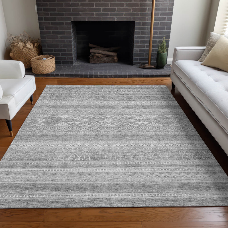 Tapis intérieur / extérieur Nathael avec envers antidérapant, Rectangle de 10 pi x 14 pi