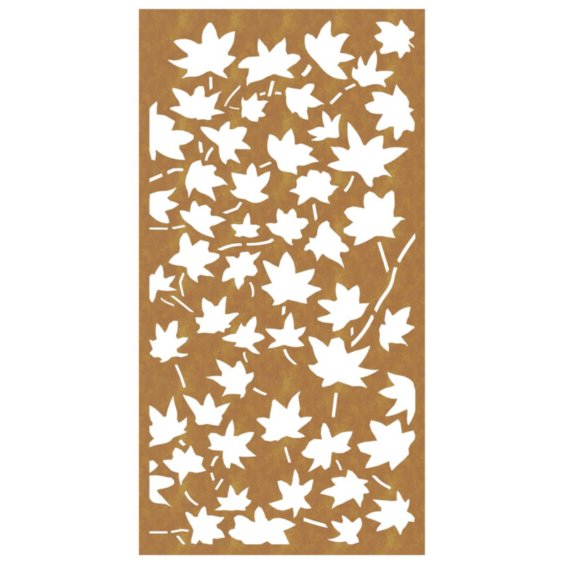 Décoration murale de jardin vidaXL en acier Corten brun 41,3 po x 21,7 po