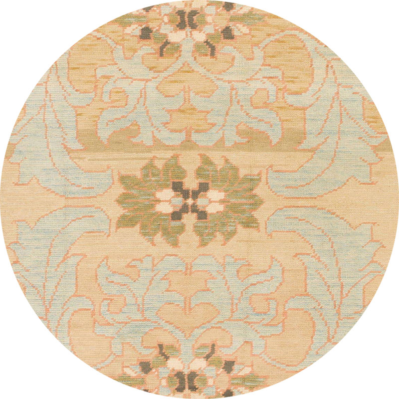 Tapis abstrait multicolore Stanwell, Rond 3 pi