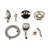 6 Spray Patterns Shower Head With Handheld - Corrosion & Discoloration Resistance Brushed Nickel Modes And Nickel, Brass, Wall Mounted, 1.8 Gpm, Scratch-126673598