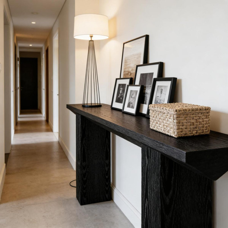 Triangularshaped Design Console Table,Sofa Table,Modern Entryway Table