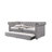 Justice Smoke Gray Fabric Daybed W/Trundle (Twin)