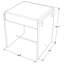 Tabouret de coiffeuse en acrylique l 16,5 po avec repose-pieds Rainer