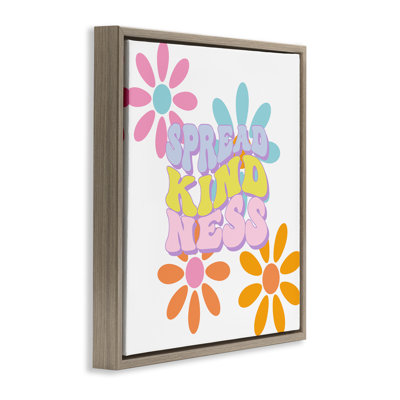 Cadre flottant Groovy Spread Kindness, conception de Jesse Keith