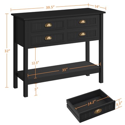 Lark Manor 39.5'' Console Table & Reviews | Wayfair