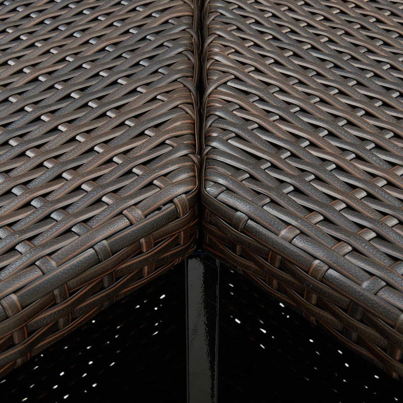 Francesco Rattan Bar Table, Brown