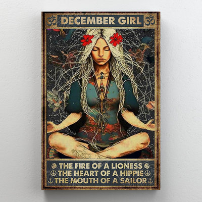«Decembre Girl» sur toile, impression