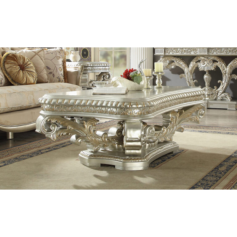 TABLE DE CAFÉ DÉCORÉE À LA MAIN LUXURY MOBILYA