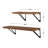 2 Piece Solid Wood Bracket Shelf