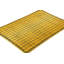 Rug & Kilim’S Gradient Rug In Yellow And Black Ombre Grid And High-Low Texture