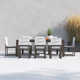 Joly 87'' Rectangular 8 - Person Outdoor Dining Set