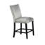 Ensemble de table de salle à manger 5 pièces Soa, plateau carré en marbre blanc, 4 chaises, base noire-119906958