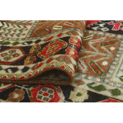 Fawaka One-of-a-Kind 6'10" X 9'6" 1980s Wool Area Rug Charcoal