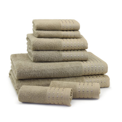 Fukuichi 8 Piece Turkish Cotton Towel Set